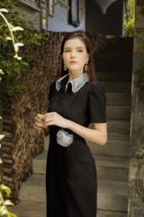 ĐẦM BÚT CHÌ CỔ REN V1068