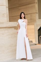 VÁY THIẾT KẾ XẺ ĐÙI PHỐI NƠ V950