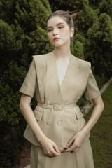 ÁO VEST NGẮN TAY CỔ V VS1048