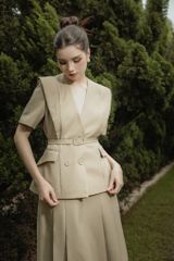 ÁO VEST NGẮN TAY CỔ V VS1048