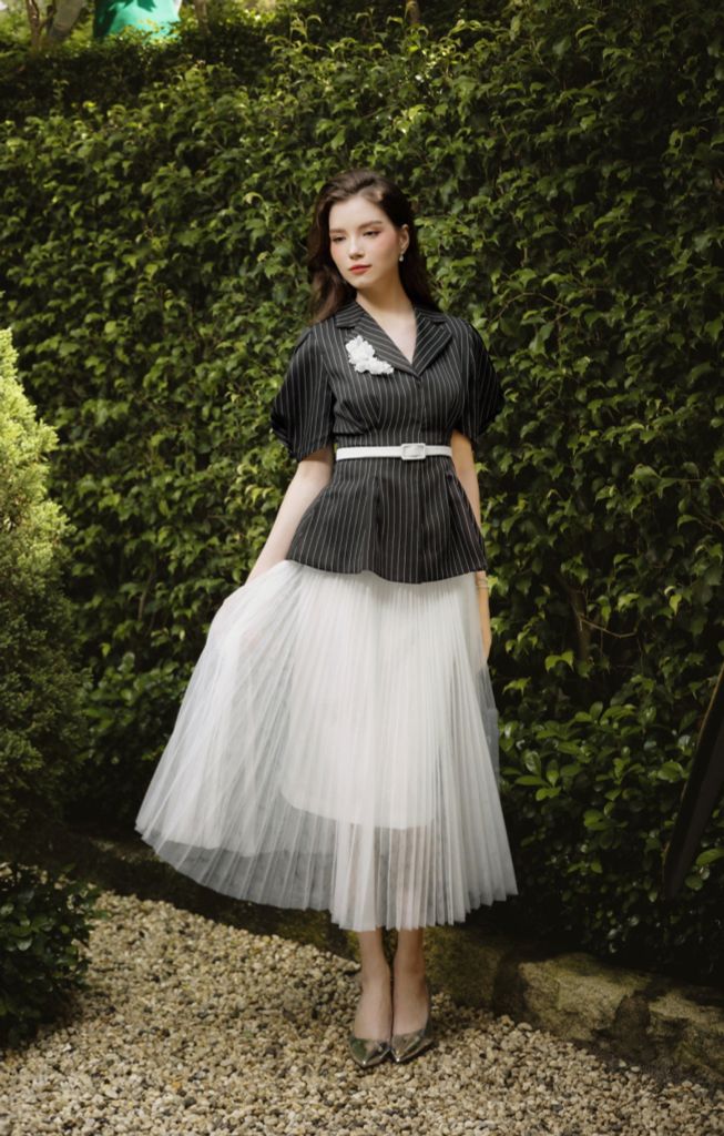 ÁO VESTON PEPLUM CỔ HAI VE VS1082