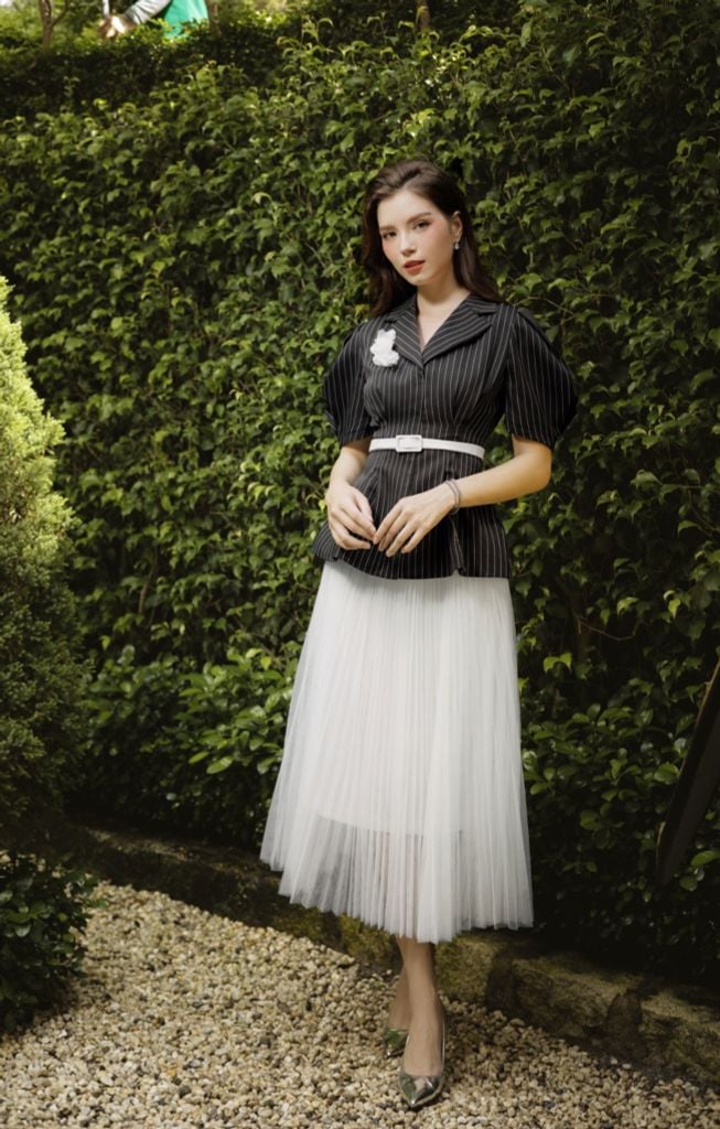 ÁO VESTON PEPLUM CỔ HAI VE VS1082