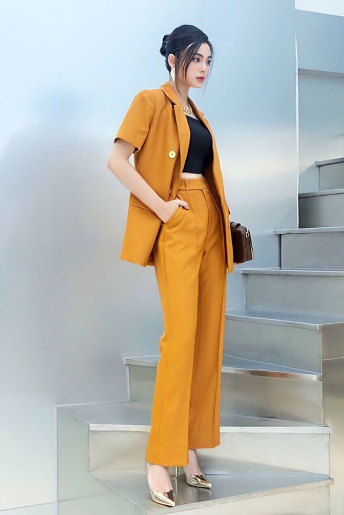 VS963 - Vest cộc tay dáng suông -BELY