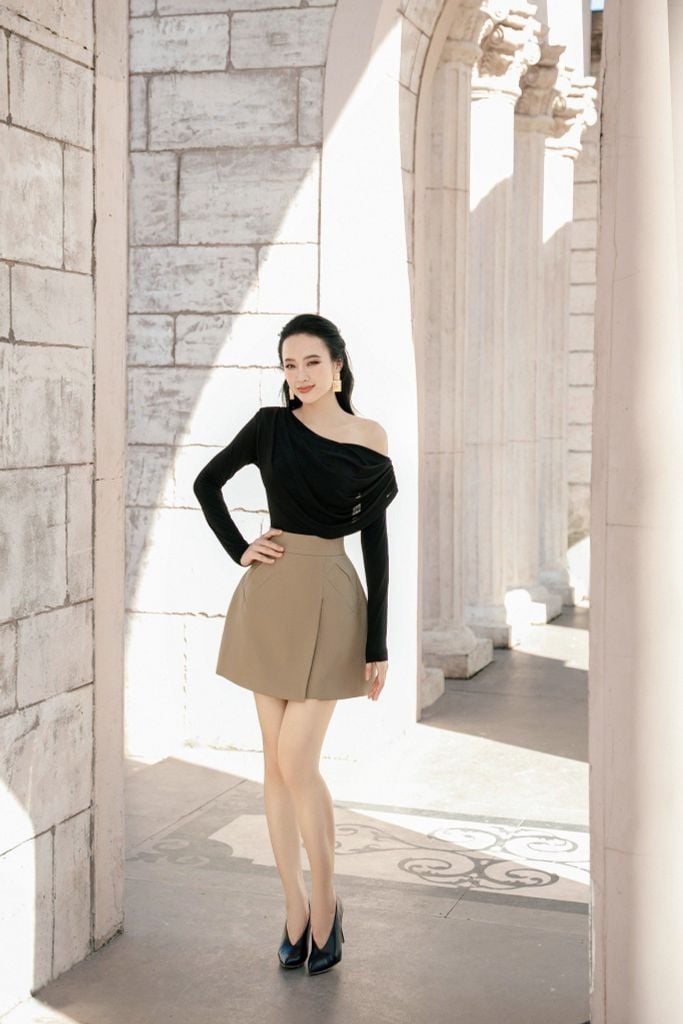 ÁO THUN LỆCH VAI TAY DÀI A1055