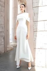 ĐẦM ĐUÔI CÁ LỆCH VAI V1035