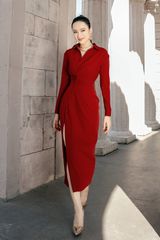 VÁY SƠ MI BÚT CHÌ V1040