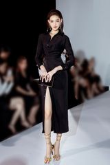 VÁY SƠ MI BÚT CHÌ V1040