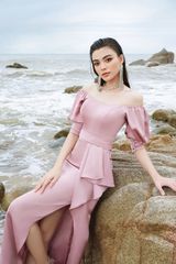 V974 -  Đầm xẻ tà dáng dài