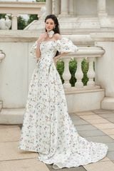 V1021 - Váy đầm maxi trễ vai