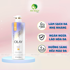 Sữa Tắm Olay Retinol 24h Moisturizing Body Wash 591ml