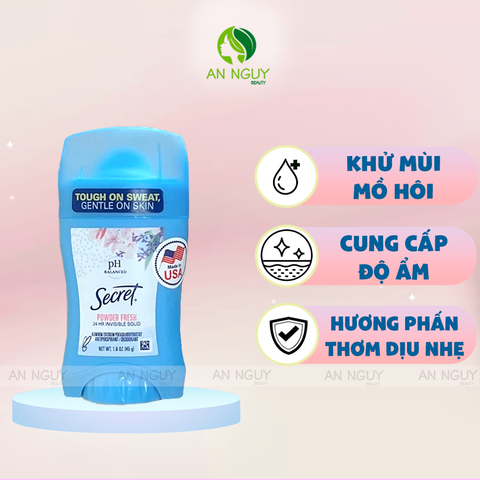 Sáp Khử Mùi Secret Powder Fresh Cho Nữ Ngăn Mùi Và Mồ Hôi 45g