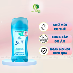 Sáp Khử Mùi Secret Cho Nữ Ngăn Mùi Và Mồ Hôi 73g
