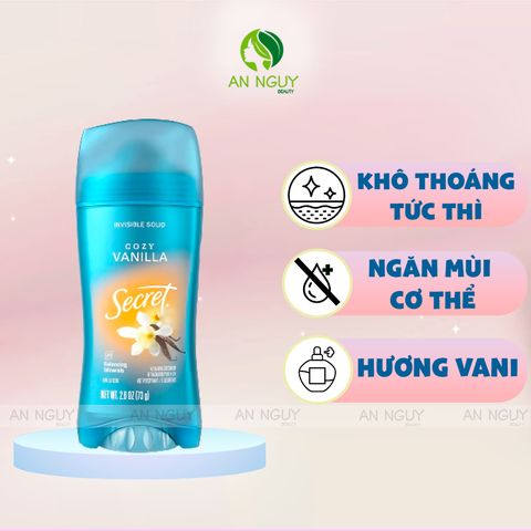 Sáp Khử Mùi Secret Cho Nữ Ngăn Mùi Và Mồ Hôi 73g