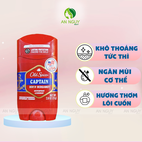 Sáp Khử Mùi Old Spice Giảm Tiết Mồ Hôi 73g (Hàng Mỹ Nhập Khẩu)