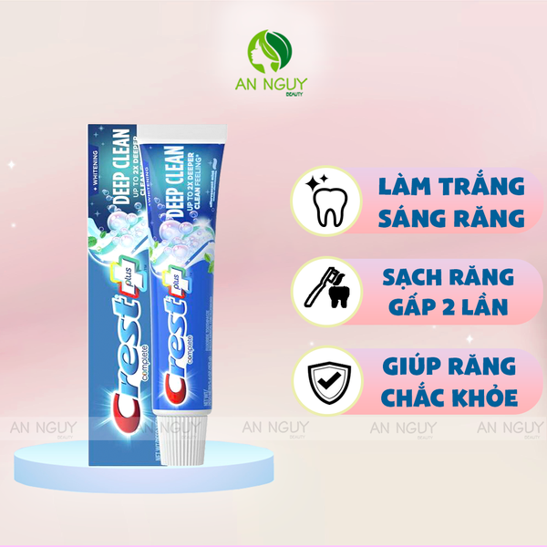 Kem Đánh Răng Crest Plus Toothpaste Trắng Răng Hiệu Quả 153g