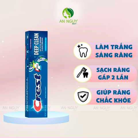 Kem Đánh Răng Crest Plus Toothpaste Trắng Răng Hiệu Quả 153g