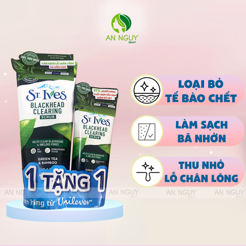 [MUA 1 TẶNG 1] Tẩy Tế Bào Chết Mặt St.Ives Làm Sạch Da 170g + Tặng 50g