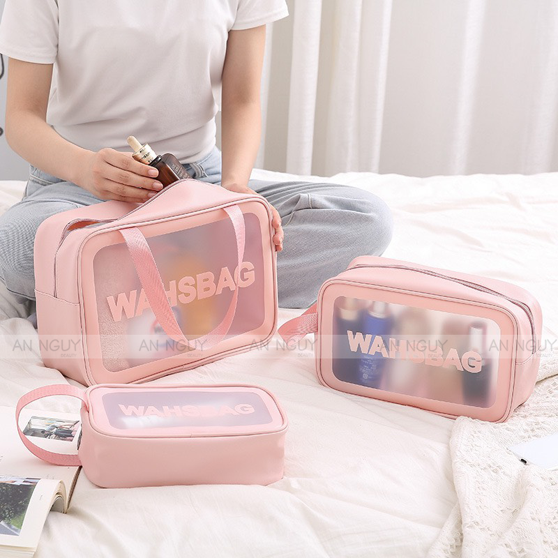 Túi Đựng Mỹ Phẩm WASH BAG - Màu Hồng