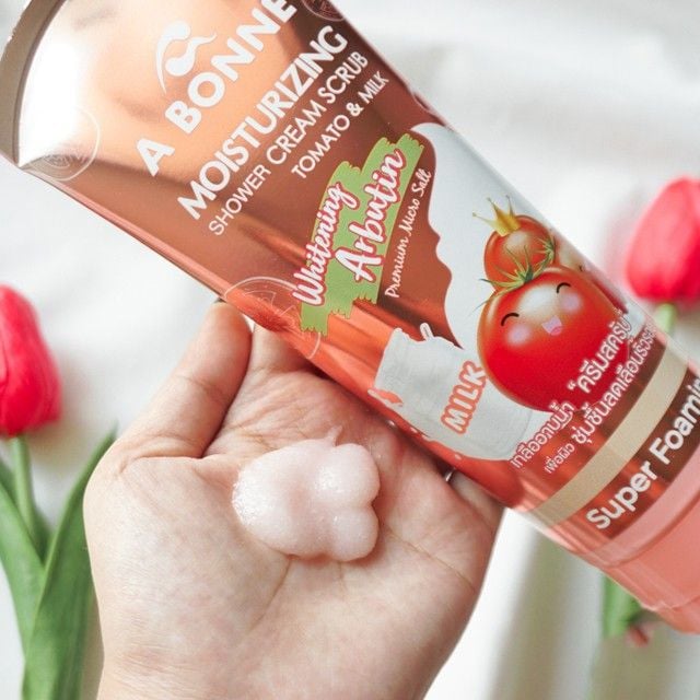 Kem Tẩy Tế Bào Chết Làm Sáng Da A Bonne' Whitening Shower Cream Scrub 350gr