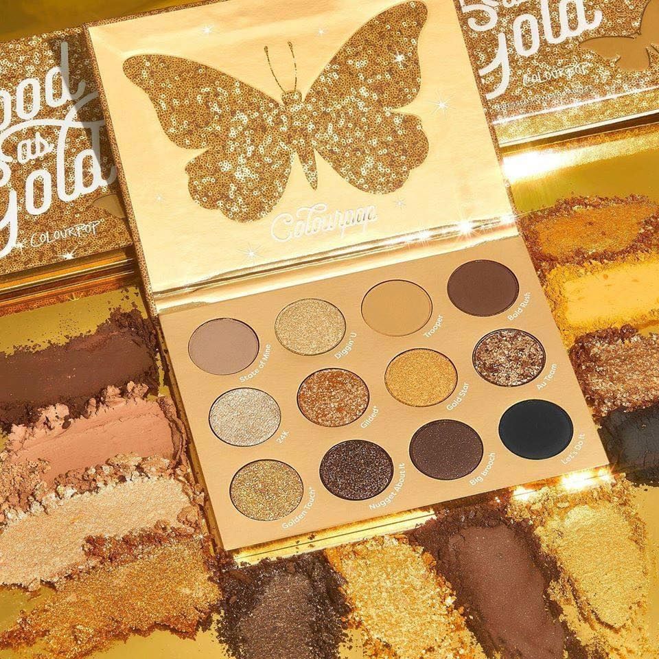 Bảng Phấn Mắt 12 Ô Colourpop Good As Gold Eyeshadow Palette 8.1gr