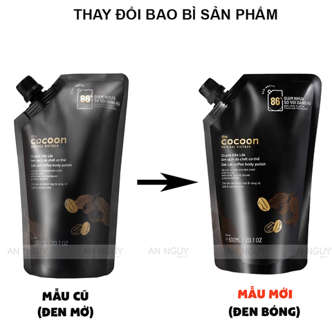 Tẩy Tế Bào Chết Body Cocoon Dak Lak Coffee Body Polish Cà Phê Đắk Lắk 600ml