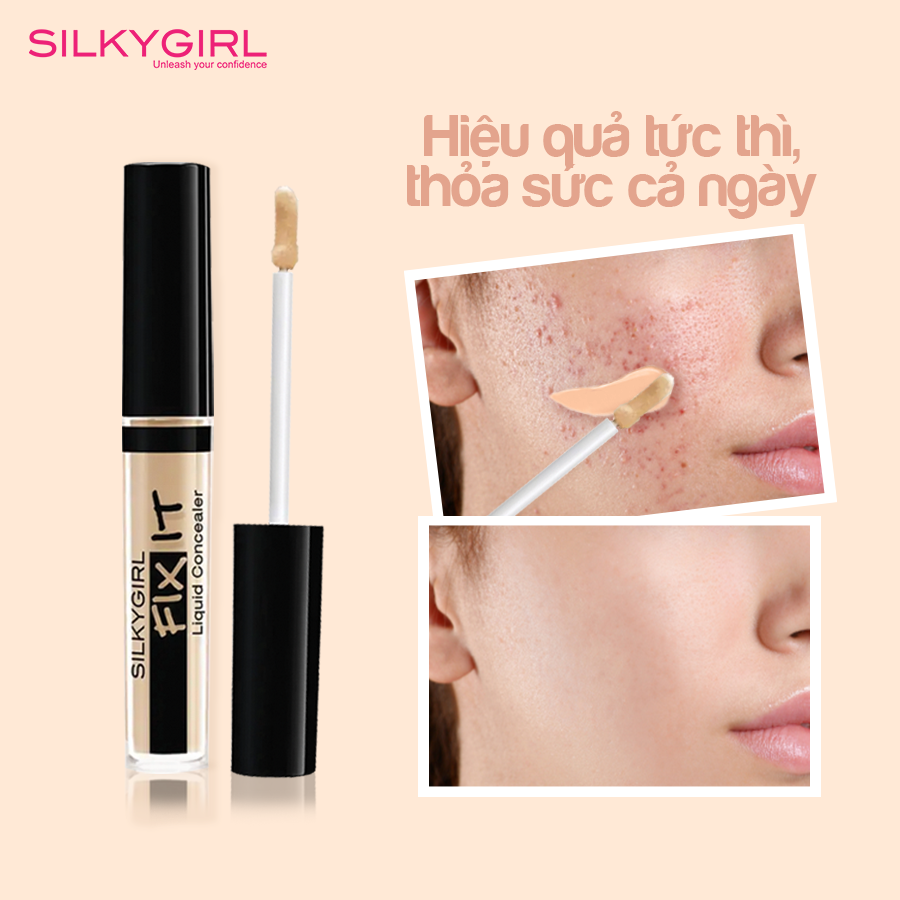 Kem Che Khuyết Điểm SilkyGirl Fix It Liquid Concealer 2.5ml