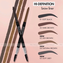 Chì Kẻ Mày 2 Đầu SilkyGirl Hi-Definition Brow Liner Tiện Lợi, Lâu Trôi 0.35gr