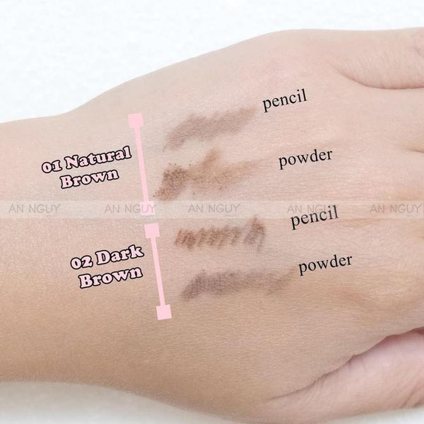 Chì Định Hình Mày 2 Đầu Silkygirl Perfect Brow Liner & Powder 0.5g