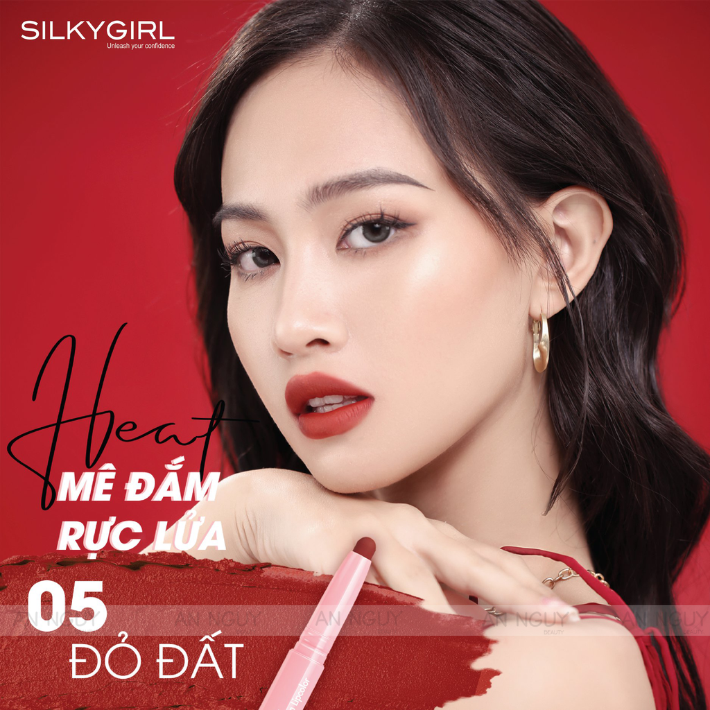 Son Bút Chì SilkyGirl Matte Styler Slim Lipcolor 1.4gr