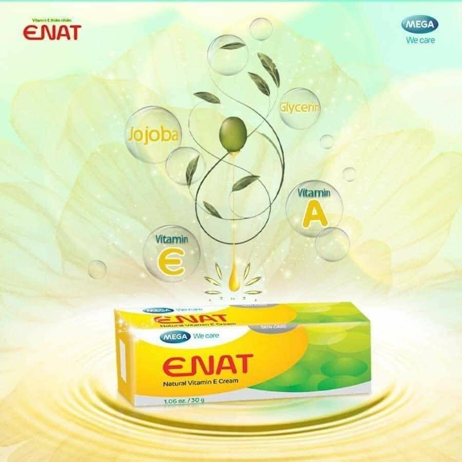 Kem Dưỡng Da Mega ENAT Natural Vitamin E Cream 30gr