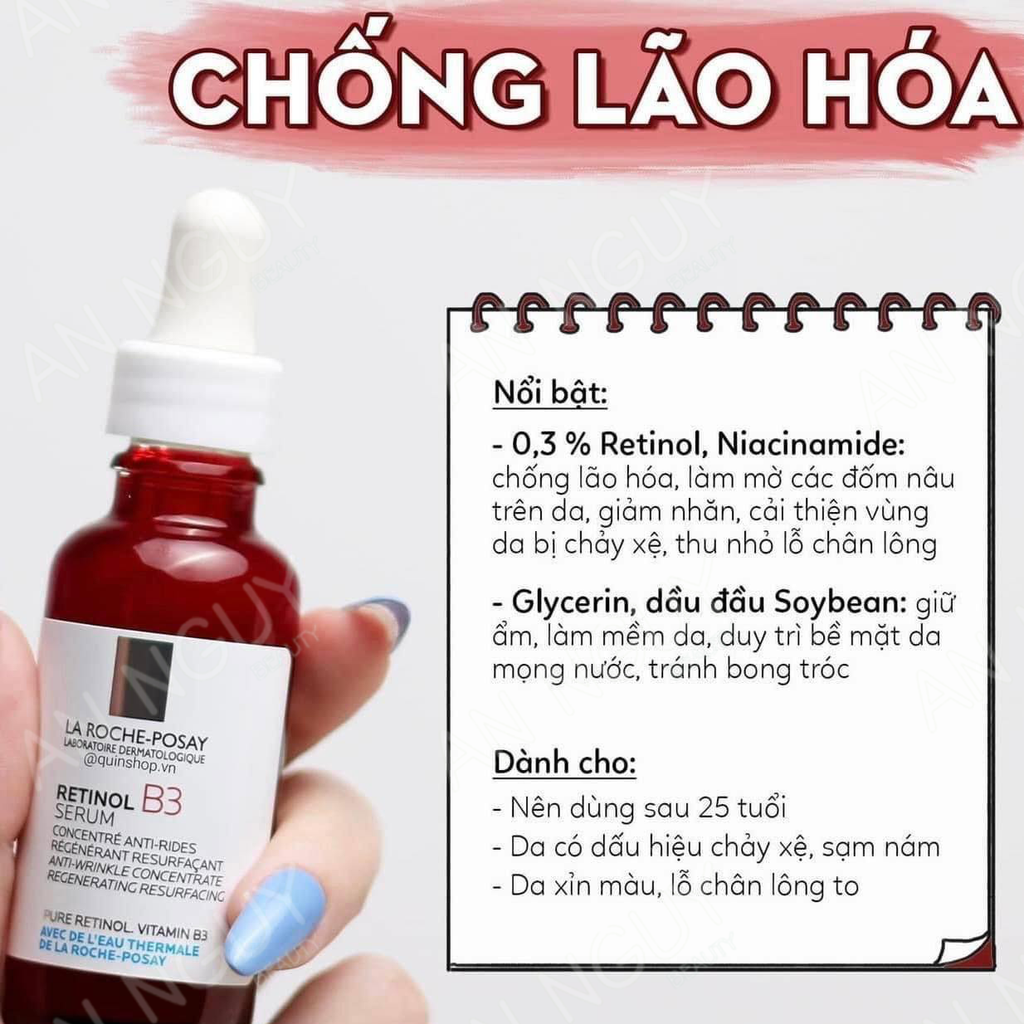 Tinh Chất La Roche-Posay Retinol B3 Serum Giảm Thâm Nám Và Nếp Nhăn 30ml