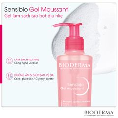 Set Kem Chống Nắng Bioderma Photoderm Aquafluide 40ml + Sữa Rửa Mặt Bioderma Sensibio Gel Moussant 45ml