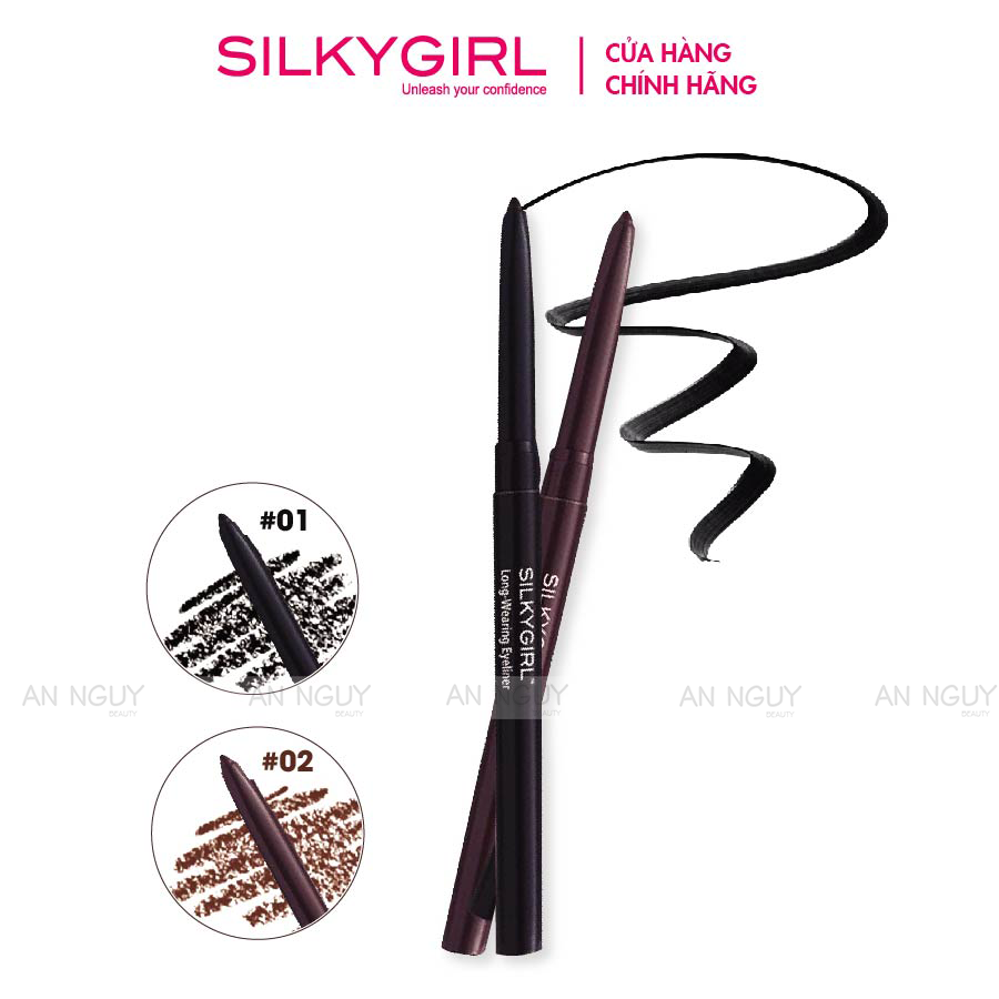 Chì Kẻ Mắt Silkygirl Long-Wearing Eyeliner 0.28g