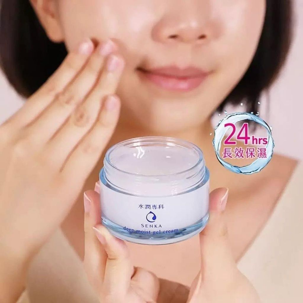 Mặt Nạ Ngủ Senka Deep Moist Gel Cream Dạng Gel Cấp Ẩm Chuyên Sâu 50gr