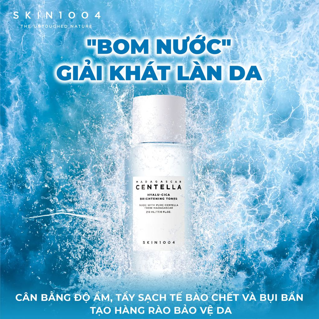 Nước Hoa Hồng Skin1004 Madagascar Centella Hyalu-Cica Brightening Toner Làm Dịu Da, Cấp Nước 210ml