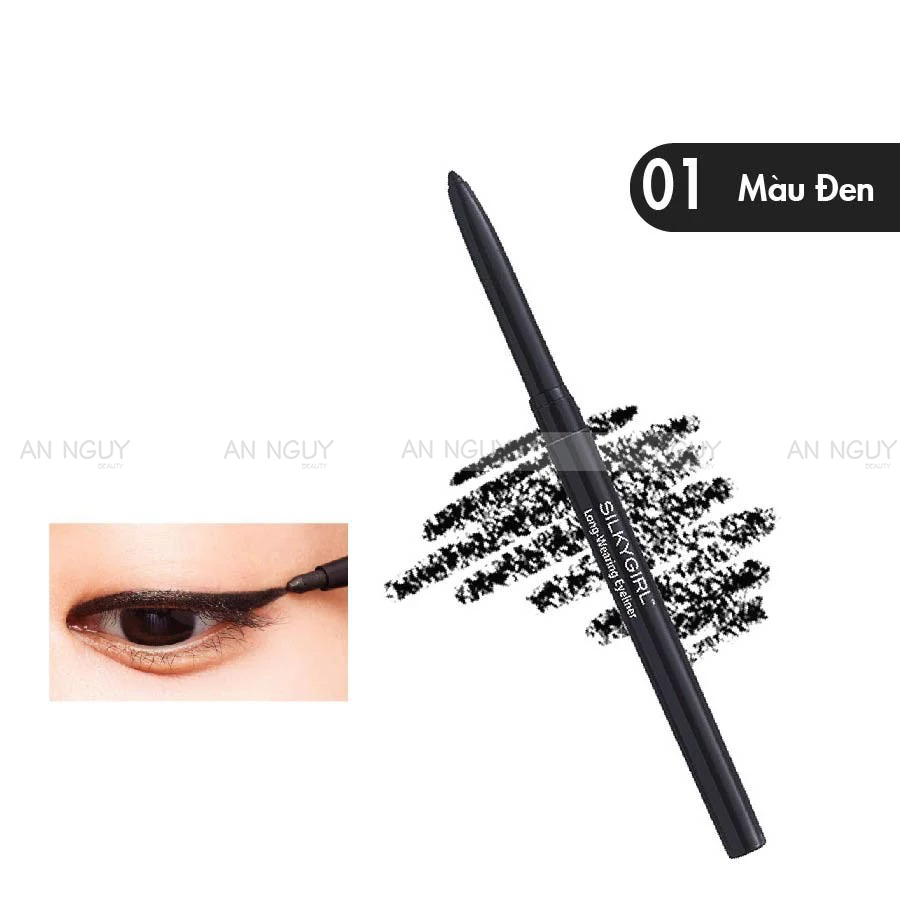 Chì Kẻ Mắt Silkygirl Long-Wearing Eyeliner 0.28g