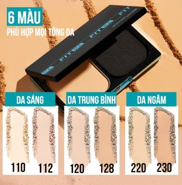 Phấn Nền Maybelline Fit Me Matte+ Poreless Powder Foundation 24H SPF44 PA++++ 9gr #112 Natural Ivory