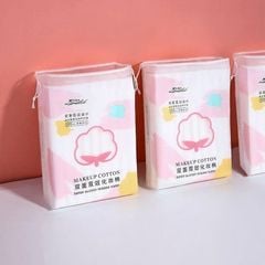 Bông Tẩy Trang Lameila Makeup Cotton 3 Lớp Dày Dặn 222 Miếng