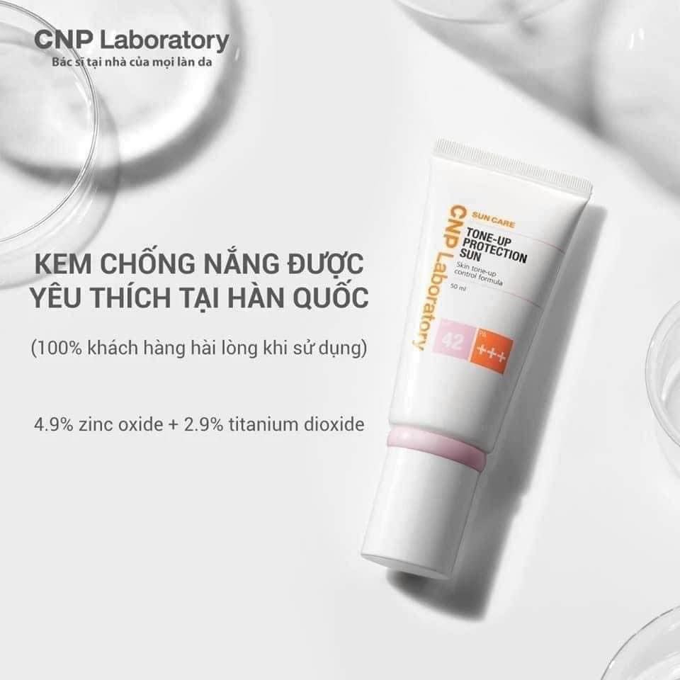 Kem Chống Nắng CNP Tone-Up Protection Sun SPF42 PA+++ (Hàng Công Ty)