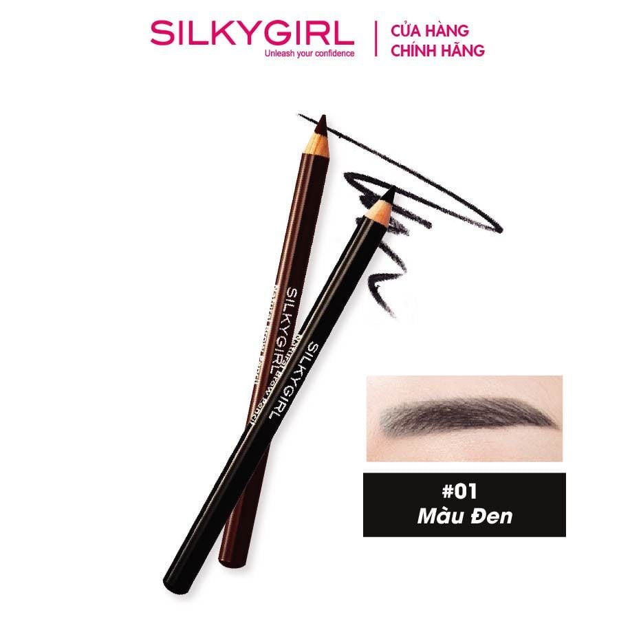 Chì Kẻ Mày SILKYGIRL Natural Pencil 1,14gr