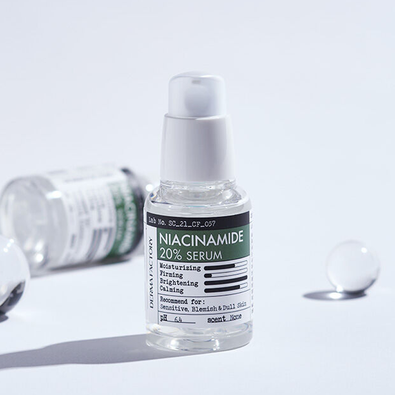 Tinh Chất Derma Factory Niacinamide 20% Serum Kiểm Soát Nhờn Se Khít Lỗ Chân Lông 30ml