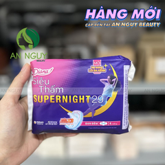 Băng Vệ Sinh Ban Đêm Diana Super Night 29cm Siêu Thấm Chống Tràn 4 Miếng