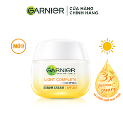 Kem Dưỡng Sáng Da Ban Ngày Garnier Whitening Serum Cream SPF30 PA+++