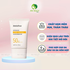 Kem Chống Nắng Innisfree Intensive Long-Lasting Sunscreen EX Cho Da Dầu, Hỗn Hợp