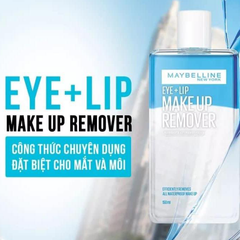 Nước Tẩy Trang Mắt Và Môi Maybelline Make Up Remover Eye, Lip Làm Sạch Makeup (Mẫu Mới)