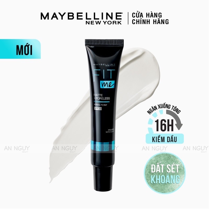 Kem Lót Maybelline New York Fit Me Primer Matte+Poreless SPF 20 Kiềm Dầu Ngăn Xuống Tông 30ml