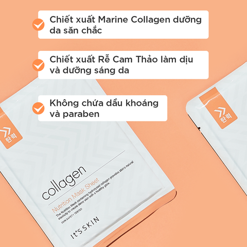 Mặt Nạ It's Skin Collagen Nutrition Mask Sheet 17g