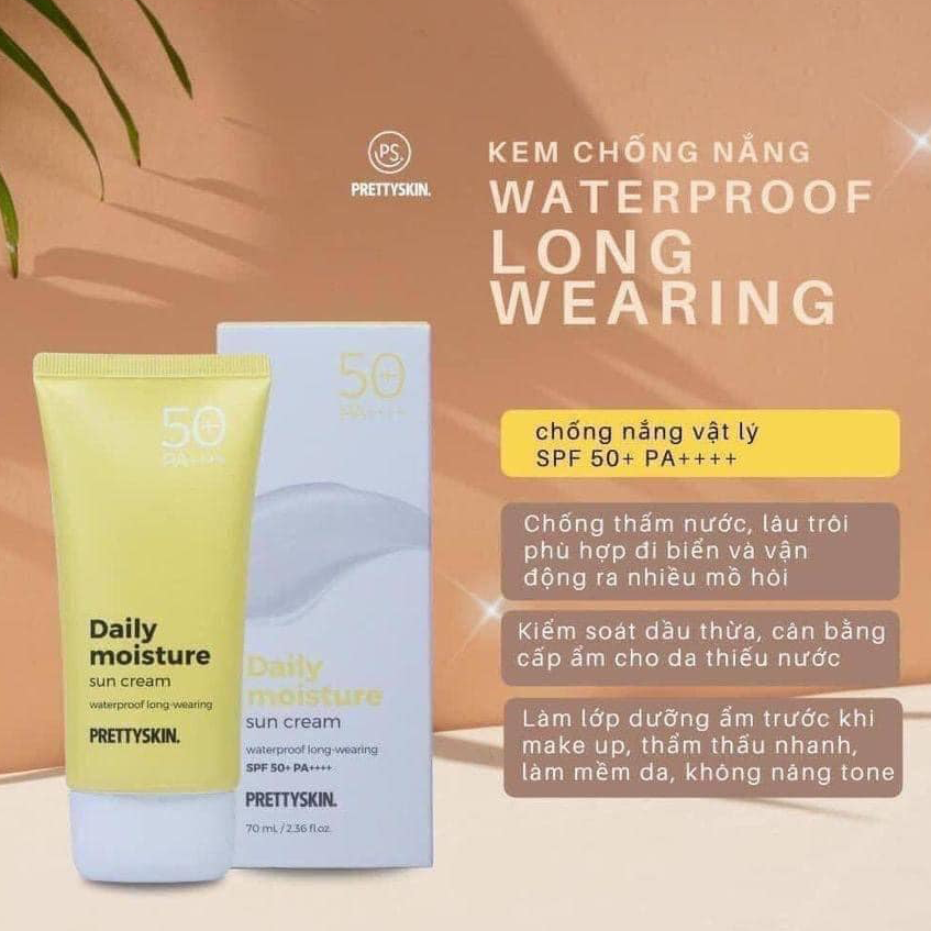 Kem Chống Nắng PrettySkin Sun Cream SPF 50+ /PA++++Bảo Vệ Da Tối Ưu 70ml