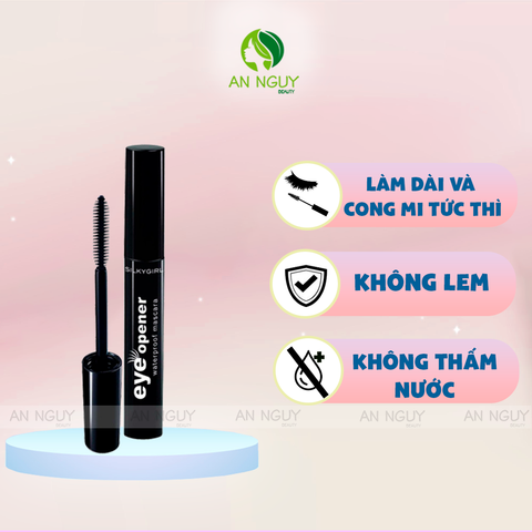 Mascara Silkygirl Làm Dài Và Dày Mi, Chống Thấm Nước Eye Opener Waterproof Mascara 5ml