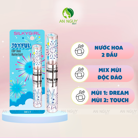 Nước Hoa 2 Đầu 4 Hương SilkyGirl EDP Duo Rollerball 10ml